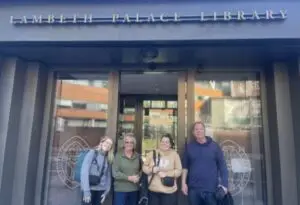 Survivors’ Secretariat board member Roberta Hill, Know History Historical Research Team members Beth Solis and Jennifer Bate along with Mark Pritchard, the Secretariat’s Investigative Advisor, travelled to England to access records held at the Palace Archives at Lambeth Library.