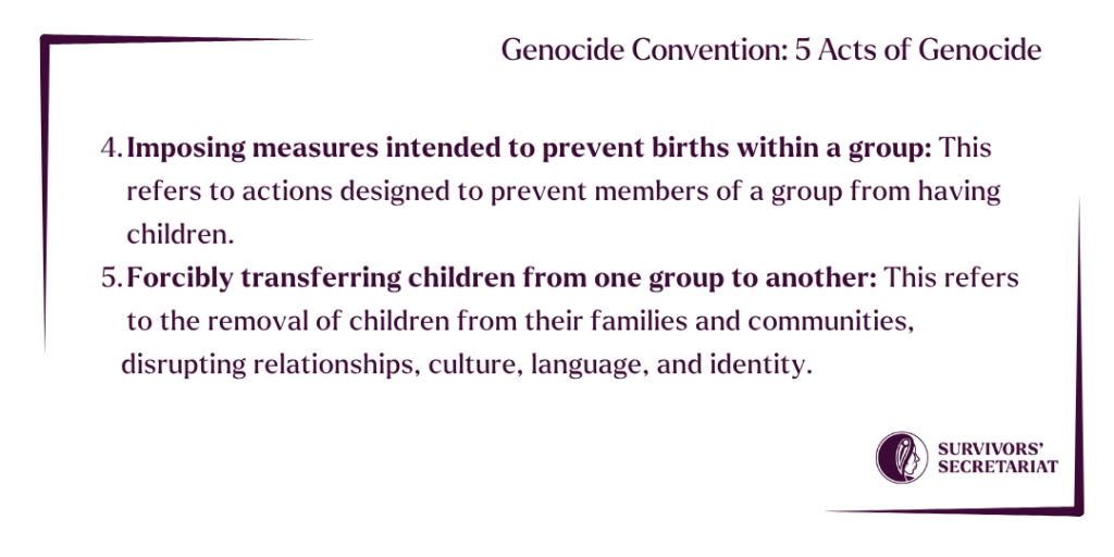 Genocide Convention: 5 Acts of Genocide